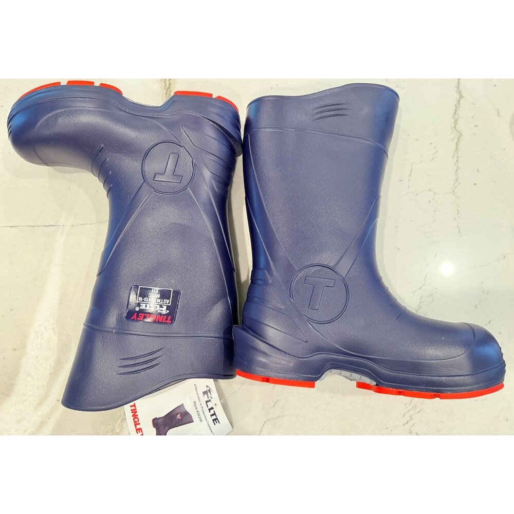 NWT Tingley Flite Safety Composite Toe Waterproof Rubber Boots 26256 Blue SZ 10